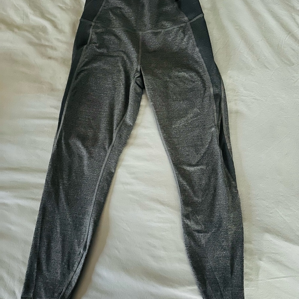 lululemon athletica Gray & Black Leggings